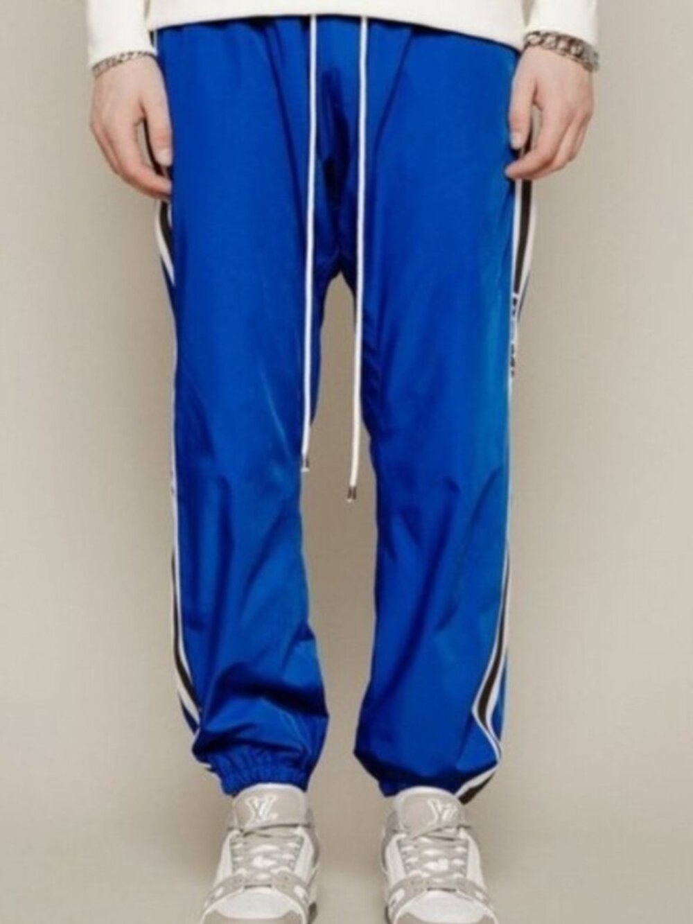 Domrebel relaxed track pants/joggers - blue